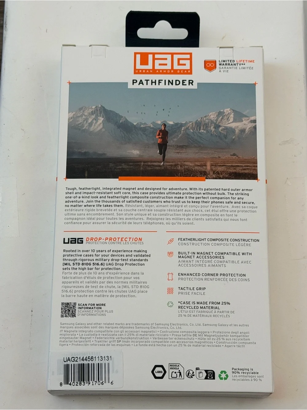 UAG Pathfinder Case for Samsung Galaxy S24 FE — Black/Tan